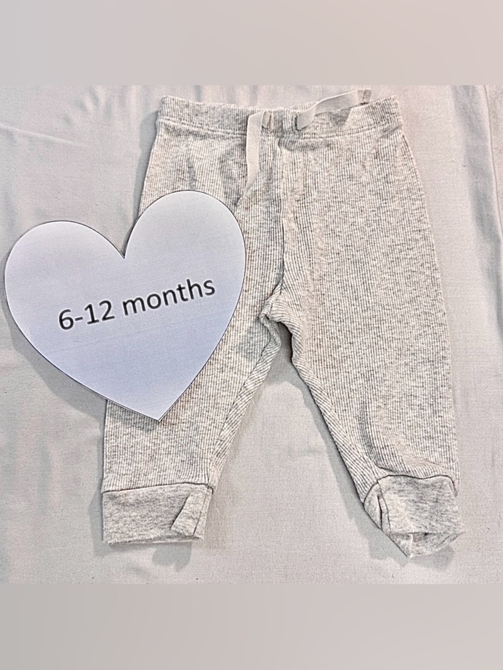 GAP Light Gray Ribbed Baby Joggers